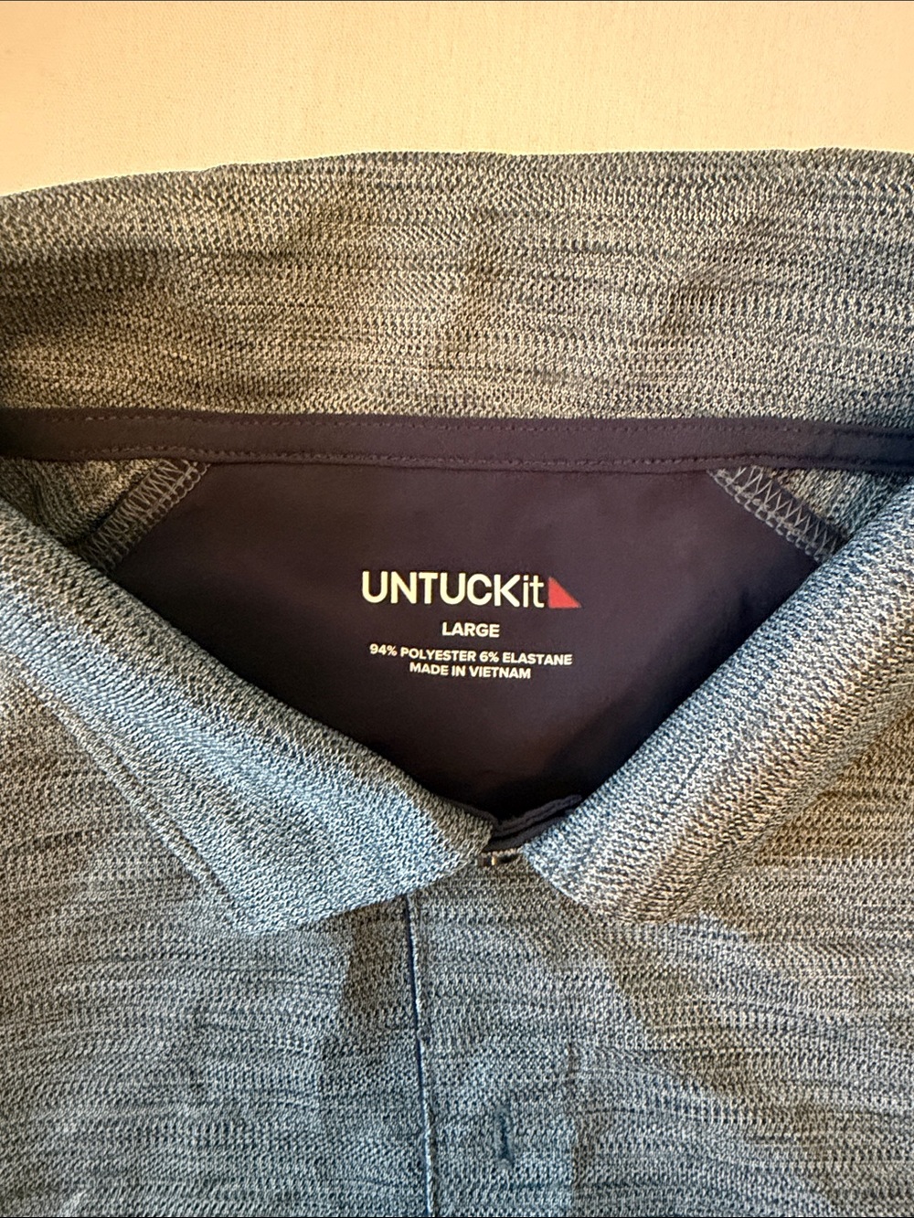 UNTUCKit Men's Heather Gray Knit Shirt Jacket